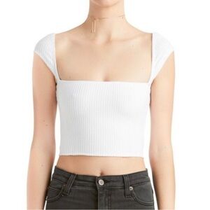 ARE YOU AM I Anke Cap Sleeve Top